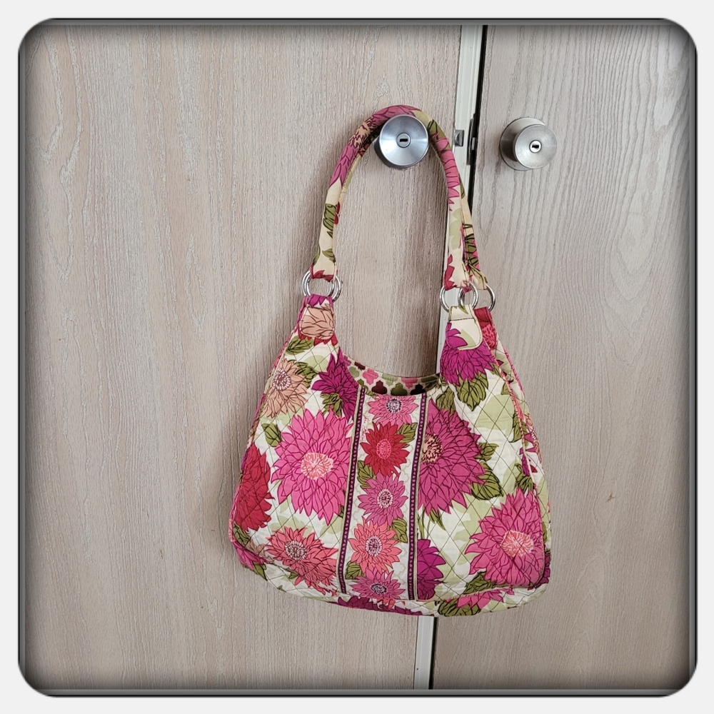 Vera Bradley Vintage Retired Hello Dahlia Shoulder Purse